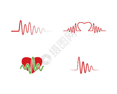 心跳线 vecto压力心脏病学展示测试韵律疾病医院病人监视器健康图片