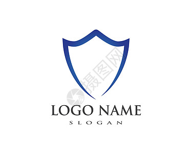 盾牌标志标志模板技术公司插图商业防御警卫品牌安全背景图片