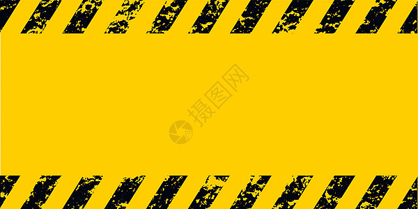 警告框 grunge 黄色黑色斜条纹矢量 grunge 纹理图片