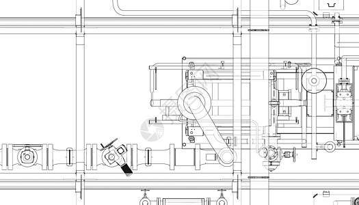 泵站 韦克托平台字法设施软管草图工程气体蓝图压力力量图片