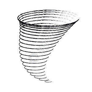 线性平面样式中的图标旋风龙卷风 它制作图案矢量图网络漩涡力量危险风雨热带飓风天空插图速度图片