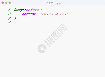 编辑器窗口插图中的 CSS 语言程序示例图片