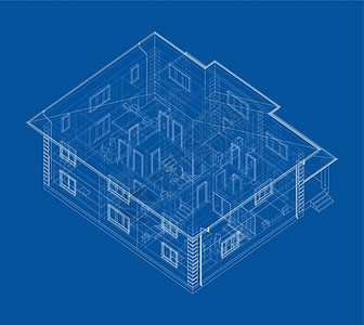 住宅建筑技术图纸 韦克托建筑学绘画项目工作草图蓝图网格房子建筑师财产图片