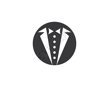 燕尾服标志 vecto绅士衣服管理人员白色裙子衬衫标识商业纺织品领带图片