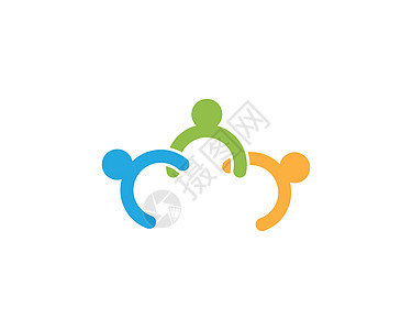 社区社区护理Logo模板世界公司会议生活成功商业团体团队家庭合伙图片