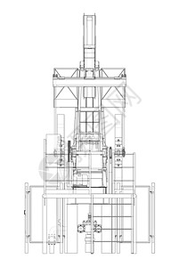 石油开采的工业设备 韦克托绘画原油生产蓝图设施机器勘探气体草图活力图片