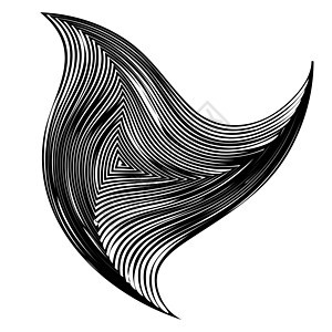 黑白催眠背景 矢量插图墙纸长方形漩涡圆圈黑色魔法纺织品素描马赛克白色图片
