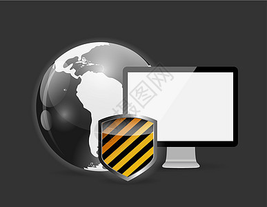 互联网安全图标矢量图网络挂锁光标解决方案钥匙编码通讯收藏危险技术图片