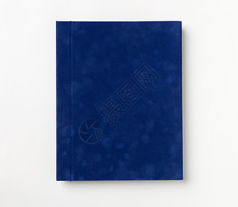 白色背景上的书相册字典日记蓝色阅读文件夹学校教科书空白大学照片图片