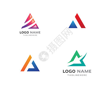 三角标志 vecto圆圈插图创造力商业品牌圆形标识公司身份技术图片