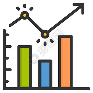 图表图标设计大纲颜色样式生长数据商业统计插图柱子推介会金融团体技术图片