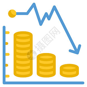 破产图标设计平面颜色样式图片