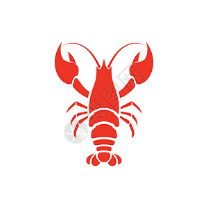 它制作图案虾矢量图标海洋餐厅美味动物鱼片海虾食物设计菜单海上生活图片