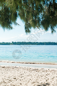 热带海滩白沙图片
