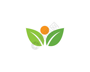 树叶矢量标志设计生态商业绿色插图生长蔬菜生物标识环境植物图片