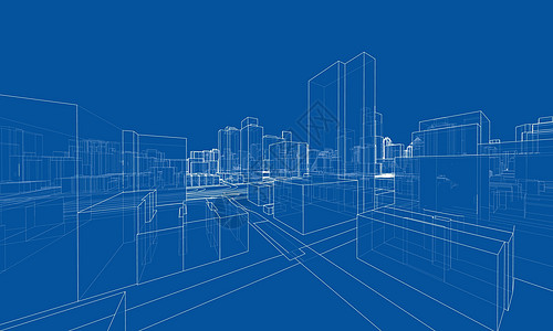 矢量 3d 城市景观 建筑物和道路艺术技术创造力草图摩天大楼大街互联网建筑师工程框架图片