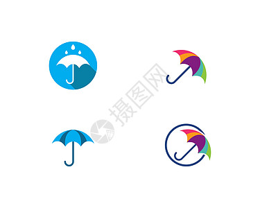 雨伞标志 vecto季节太阳气象插图白色遮阳棚商业下雨阳伞黑色图片