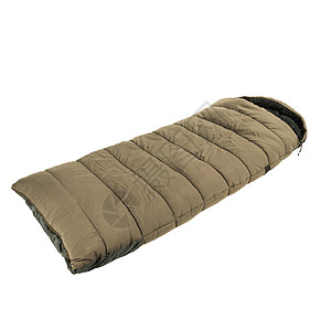 孤立的睡袋睡眠毯子织物温暖享受齿轮软垫旅行假期塑料高清图片