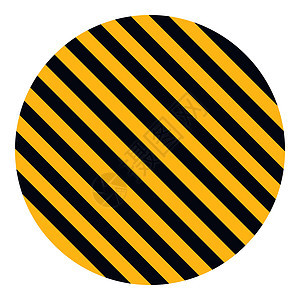 圆圈黄色和黑色斜条纹矢量安全条纹警告圆圈警告警告施工背景对角线危险注意力警报街道边界插图六边形交通横幅图片
