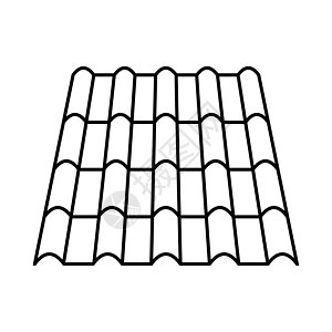 屋顶由瓷砖金属瓷砖赤土陶器元素制成材料财产建造海浪建筑学制品纤维屋顶板陶瓷房子图片