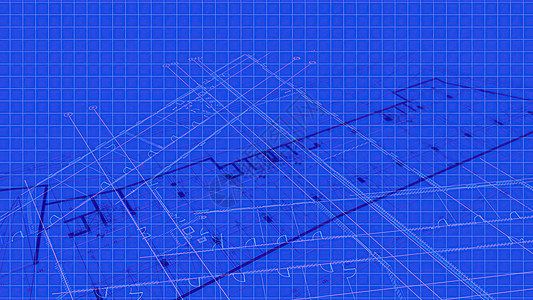 3d 插图地板设计的技术图纸正在绘制非常详细和现成的房屋 3d 模型绘画测量档案工程项目教育蓝图建筑学房地产建筑图片