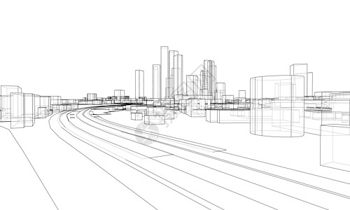 矢量线建筑物和城市 roadstown 设计交通基础设施艺术蓝图房子电路立交桥建筑学景观活力图片