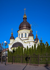 乌克兰教堂教会建筑景观大教堂假期圣母城市宗教旅行旅游建筑学图片