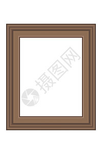 方形金色复古木制框架适合您的设计 复古封面 放置文本 用于绘画或照片的复古古董金色漂亮矩形框 它制作图案矢量模板空白木板艺术平方图片
