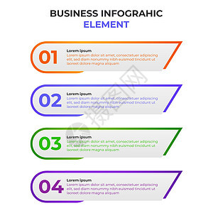 四步渐变业务信息图表元素 图表模板计算界面营销技术数据小册子关键词战略网络金融图片