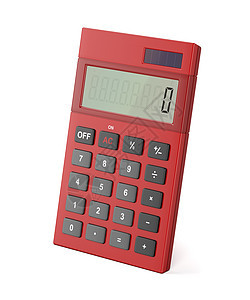 红计算器红色会计金融电子技术数学计算算术背景图片