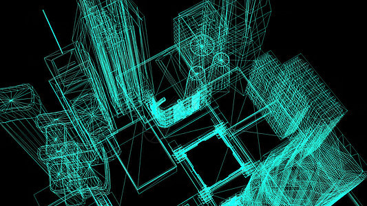 3 d 插图  以非常详细的方式绘制楼层设计的技术图画框架档案房子绘画教育地面艺术房地产项目建筑图片