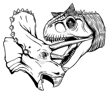 恐龙矢量插图全彩适用于任何图形设计相关项目公园染色食草长颈蜥蜴灭绝世界卡通片捕食者动物图片