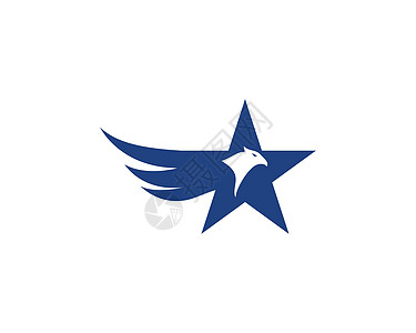 猎鹰鹰鸟标志模板身份标识奢华插图盔甲荣耀力量商业徽章星星图片