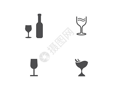 葡萄酒日志酒吧叶子质量标签收藏店铺横幅装饰品标识酒厂图片