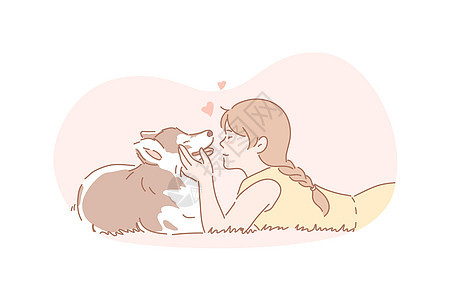 概念卡通片牧歌宠物童年快乐伴侣投标微笑动物乐趣图片
