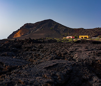 蒙特尼罗著名的林诺萨火山的景象海滩岩石旅游土地旅行火山灰陨石风景侵蚀地质学图片