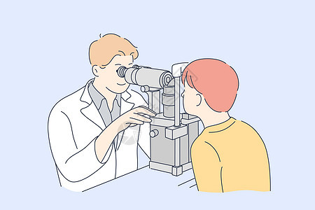眼科医学检查概念图片