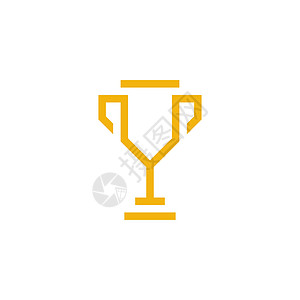 奖杯矢量图标设计它制作图案勋章高脚杯仪式金属胜利奢华锦标赛联盟优胜者运动图片