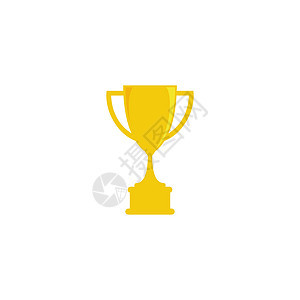奖杯矢量图标设计它制作图案奢华成就联盟领导优胜者荣誉星星丝带运动竞赛图片