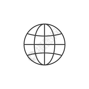 地球图标 地球标志 世界符号网站圆形地理收藏网络国际技术白色全球插图图片