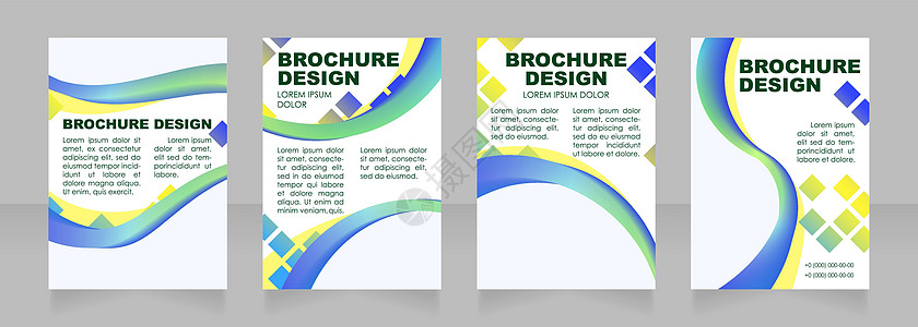 学校入学空白小册子布局设计 提供需求 垂直海报模板集 带有文本的空复制空间 预制的公司报告集合 可编辑传单纸页图片