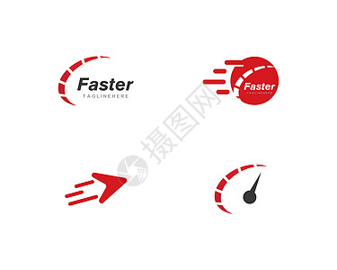更快的徽标模板运动送货服务车速商业插图技术警报计时器仪表图片