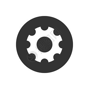 齿轮设置相关字形矢量图标圆圈工作团队网络传播车轮插图金属技术商业图片