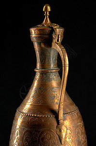 古金属用具装饰品手工雕刻黄铜文化水壶青铜古董艺术投手图片