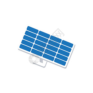 有电标志它制作图案太阳能矢量图标绿色房子太阳能板控制板生态回收太阳商业叶子力量插画