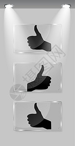 艺术画廊矢量插图中白色框架上的手势信号享受手臂情感团队手表皮肤商业团体胜利手指图片