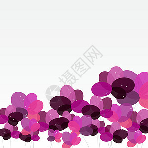 用鲜花的抽象背景 它制作图案矢量花束婚礼季节紫色插图生日艺术花瓣玫瑰卡片图片