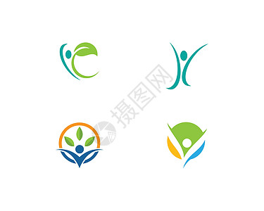健康生命Lolog模板医疗蔬菜男人生态环境公司商业创造力领导品牌图片
