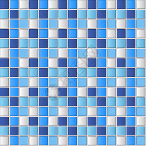 浴室墙面方形瓷砖马赛克图案 绿松石陶瓷地板设计 矢量经典背景插图网格厨房地面墙纸制品蓝色正方形图片
