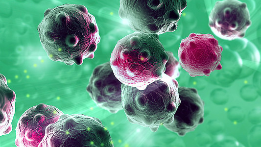 3d 插图受损和崩解的癌细胞粒子实验室解剖学毒性损害显微镜染色体维修生活背景图片